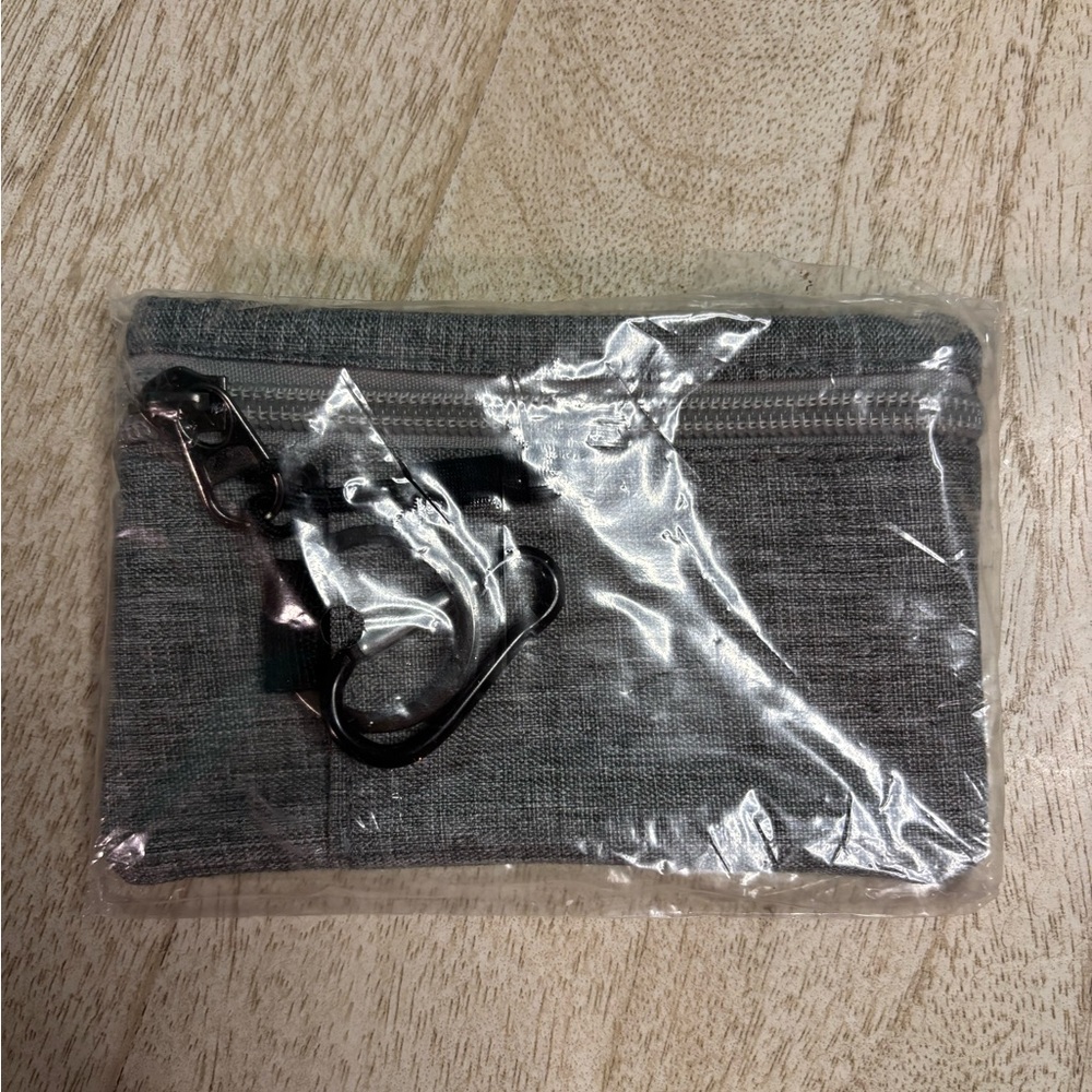 Zippered Pouch with Clip